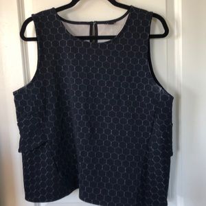 Ann Taylor Blouse with frill around sides